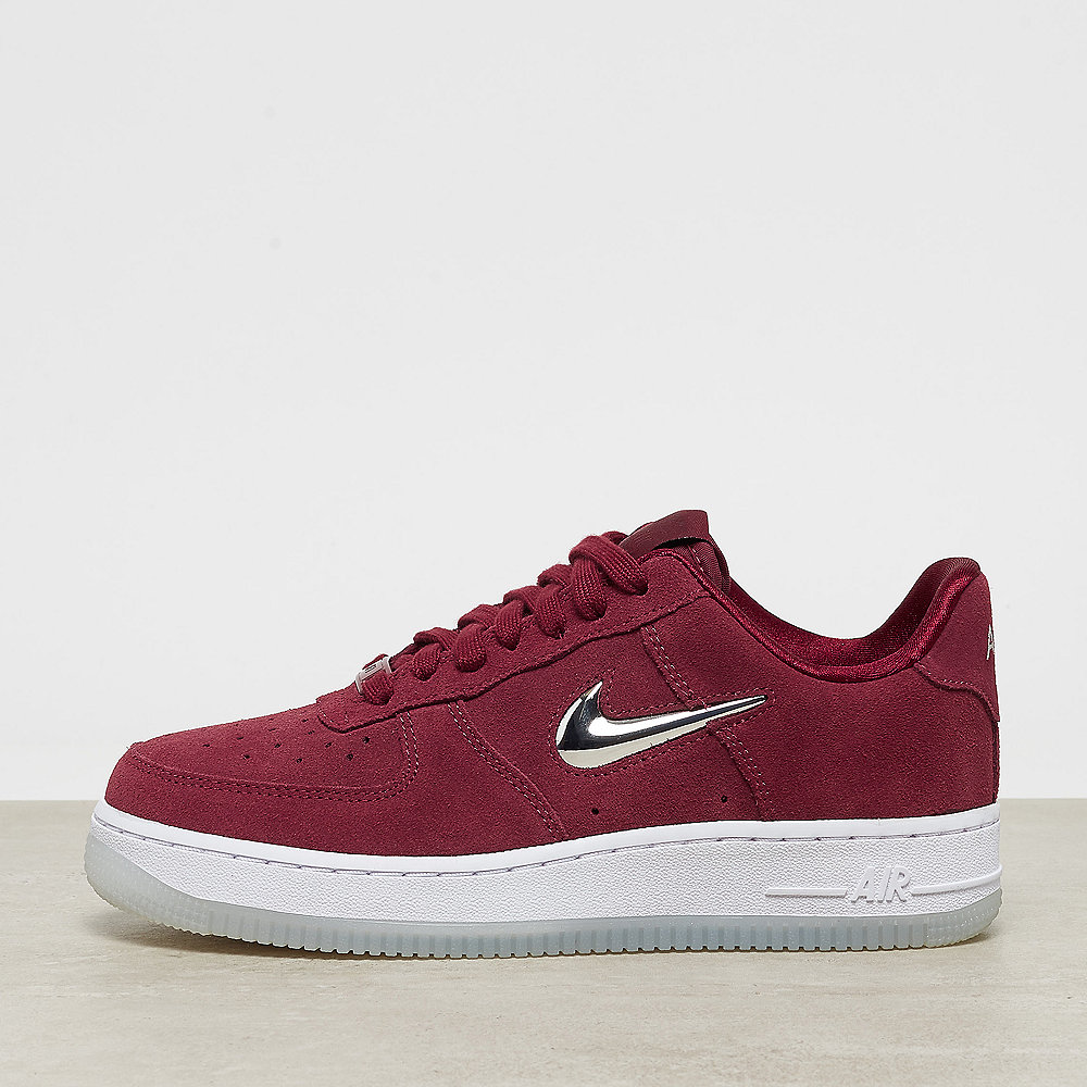 NIKE Air Force 1 '07 Premium LX team red/metallic silver-white