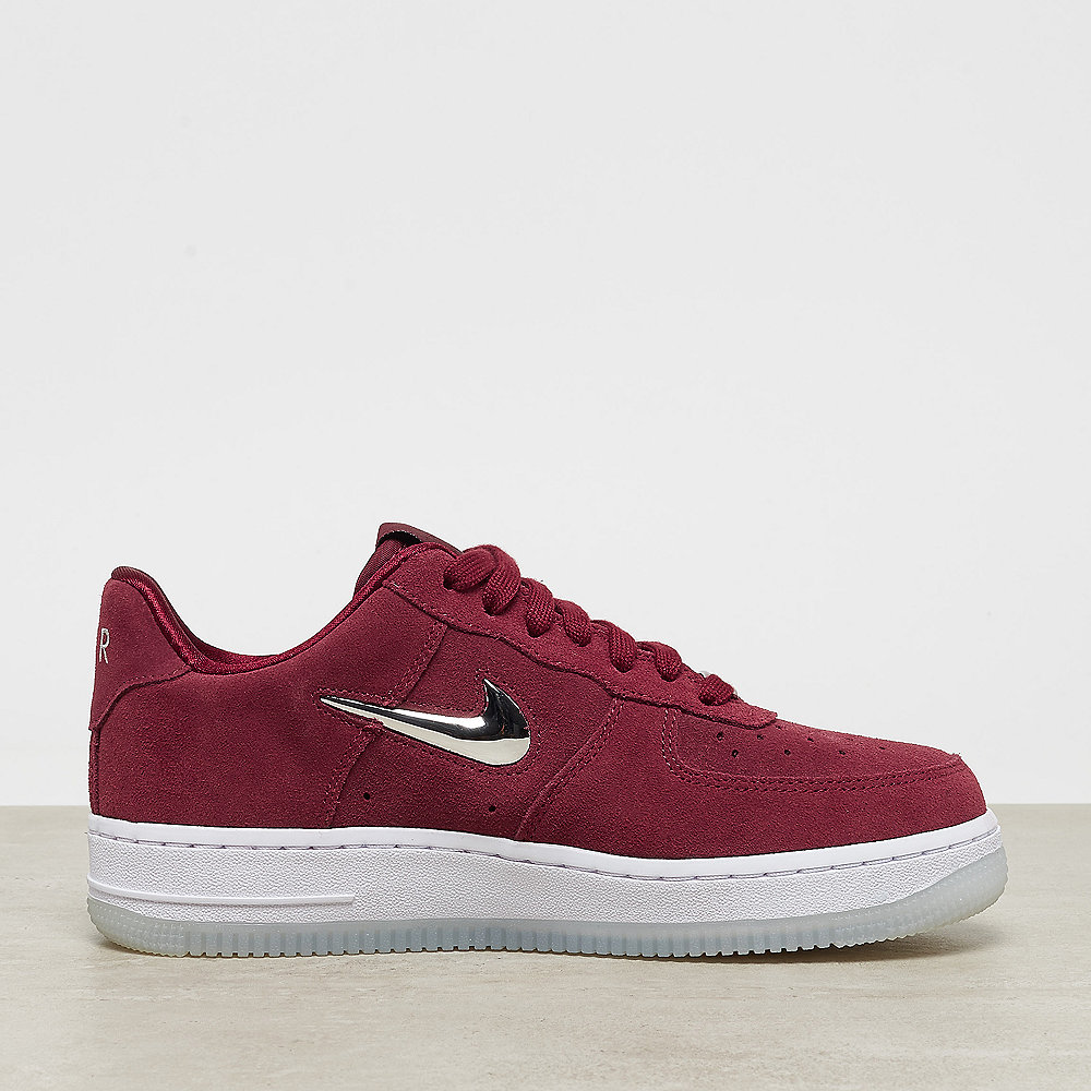 NIKE Air Force 1 '07 Premium LX team red/metallic silver-white