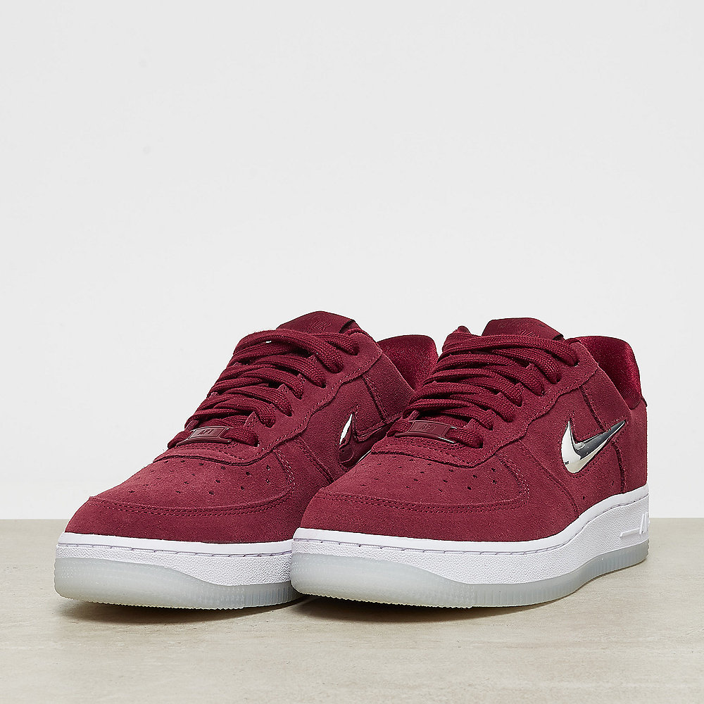 NIKE Air Force 1 '07 Premium LX team red/metallic silver-white