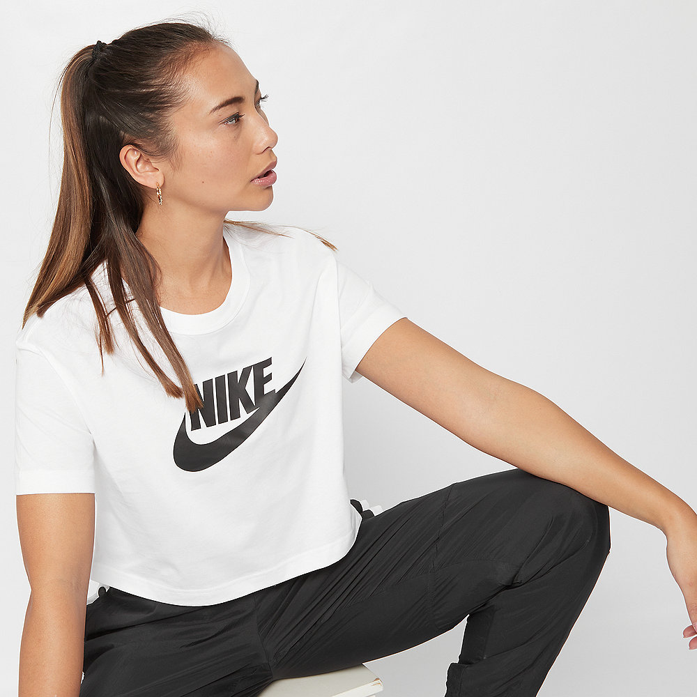 NIKE NSW Essential Crop T-Shirt white/black