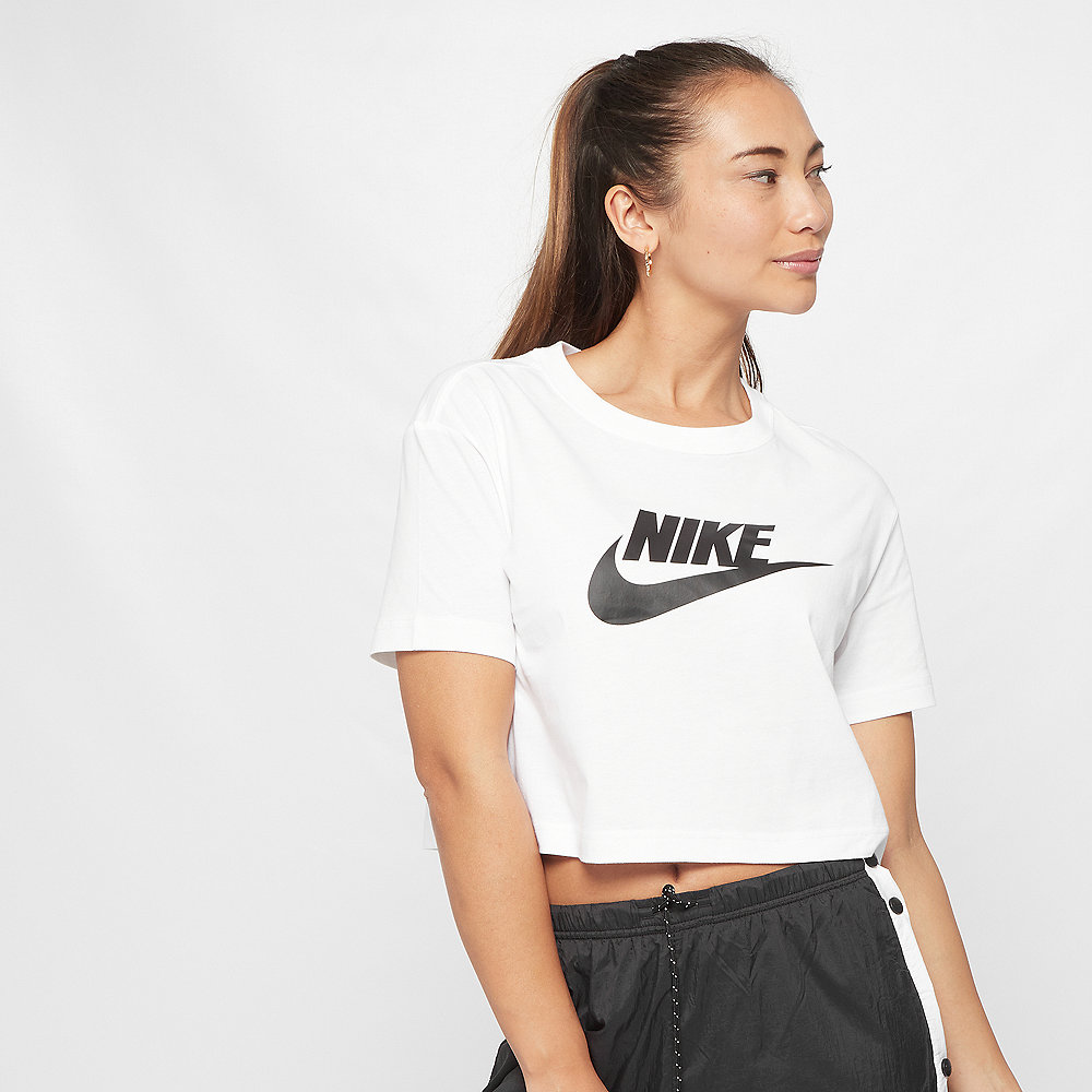 NIKE NSW Essential Crop T-Shirt white/black