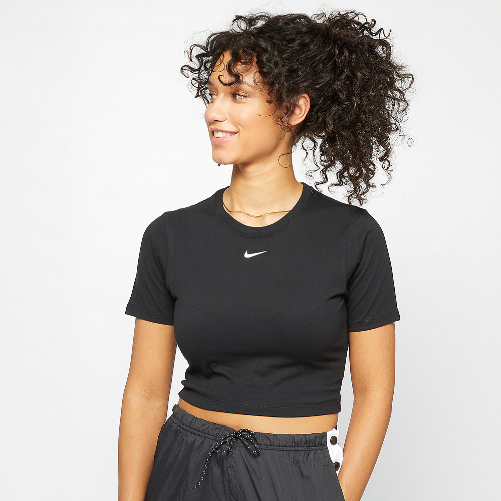 NIKE NSW Essential T-Shirt Crop GX black/white