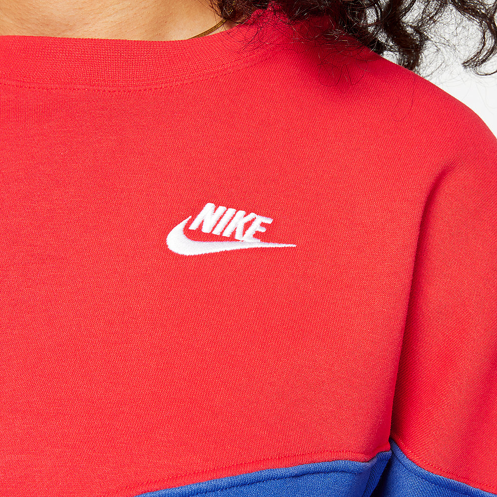 NIKE NSW Heritage Crew Sweater blue/red