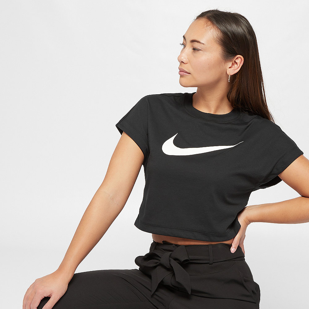 NIKE NSW Swoosh Crop Shirt black/white