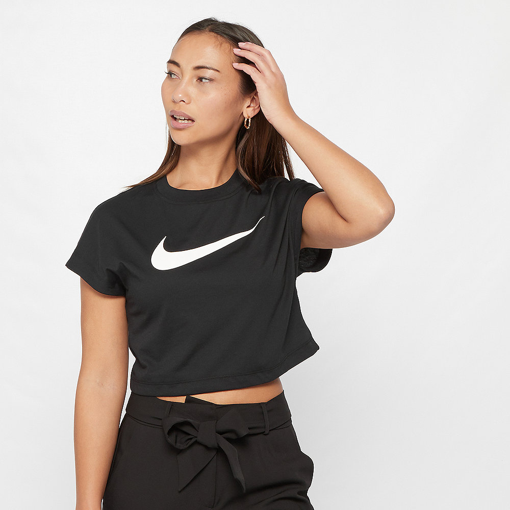 NIKE NSW Swoosh Crop Shirt black/white