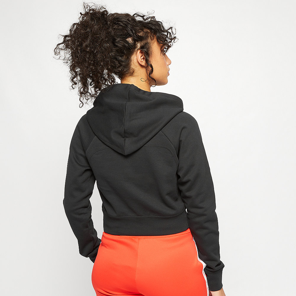 NIKE NSW Swoosh Hoodie Crop black/white
