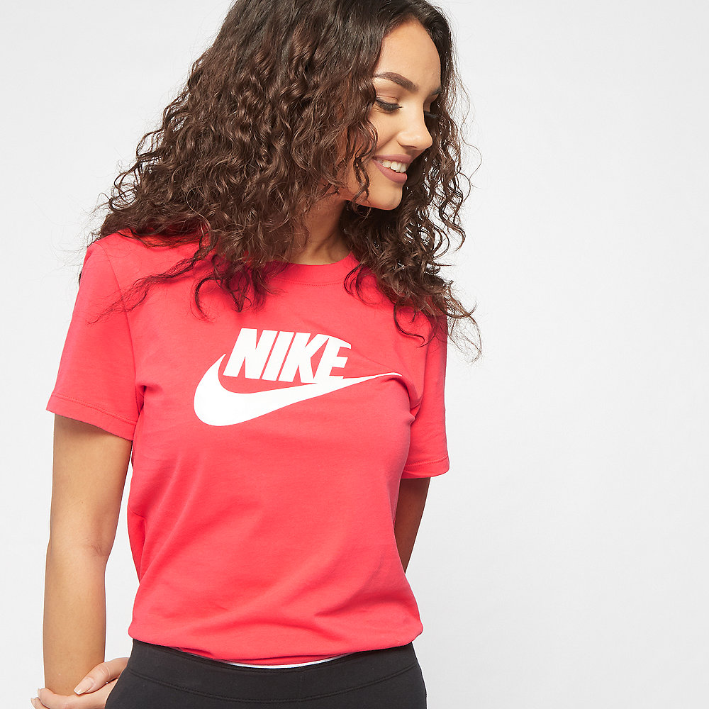 NIKE NSW Tee Essential Icon Futura ember glow/white