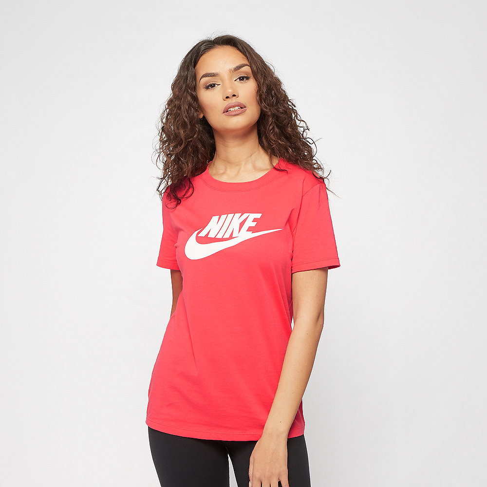 NIKE NSW Tee Essential Icon Futura ember glow/white