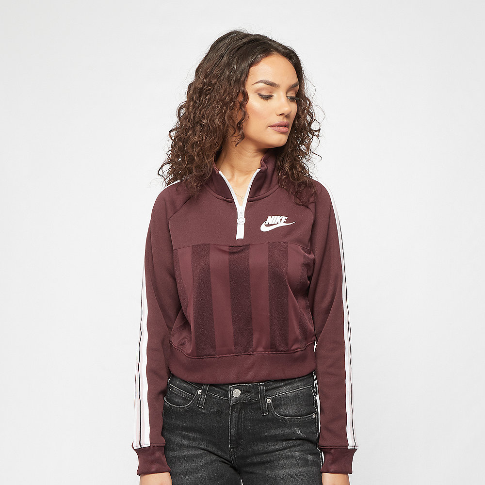 NIKE NSW Top Longsleeve SHDW STRP el dorado/plum chalk/white