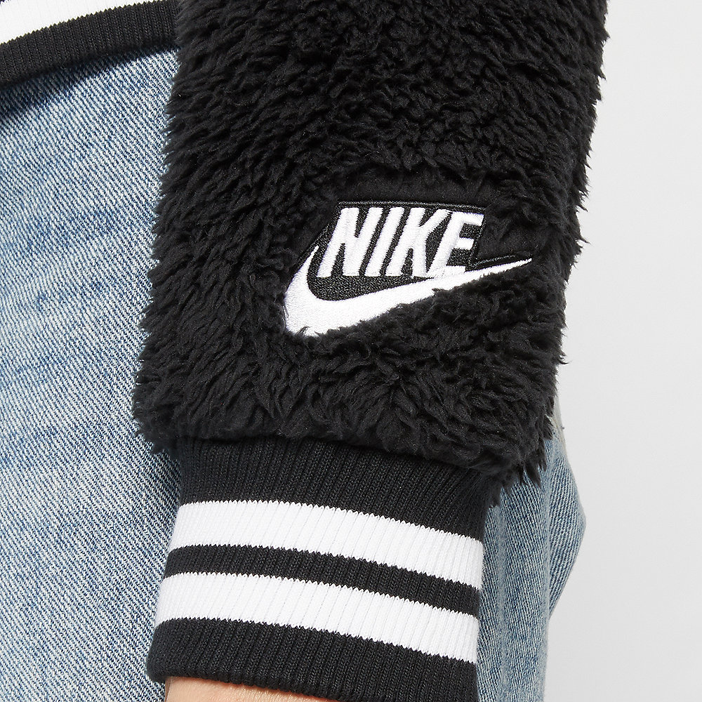 NIKE W NSW JKT BOMBER WOLF black/sail/white