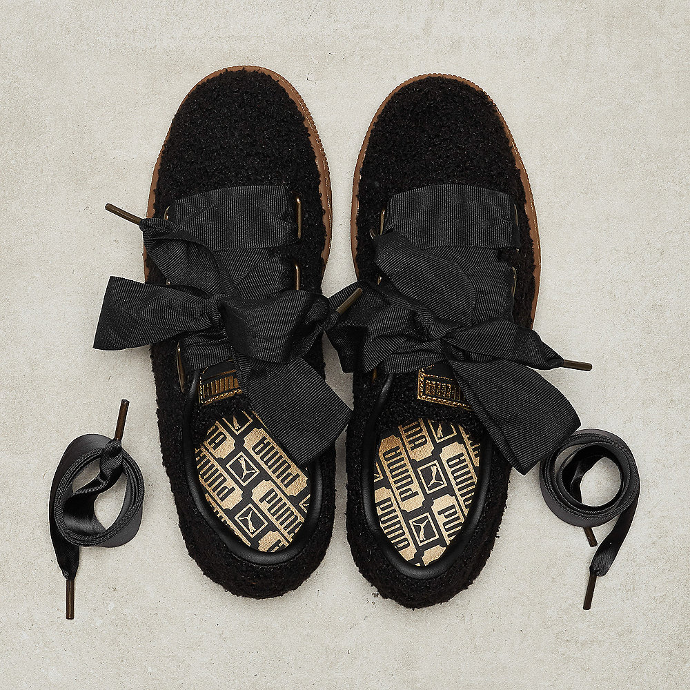 Puma Basket Heart Teddy Wns puma black-puma black