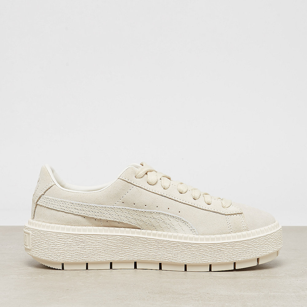 Puma Suede Platform Trace Animal whisper white-metallic gold