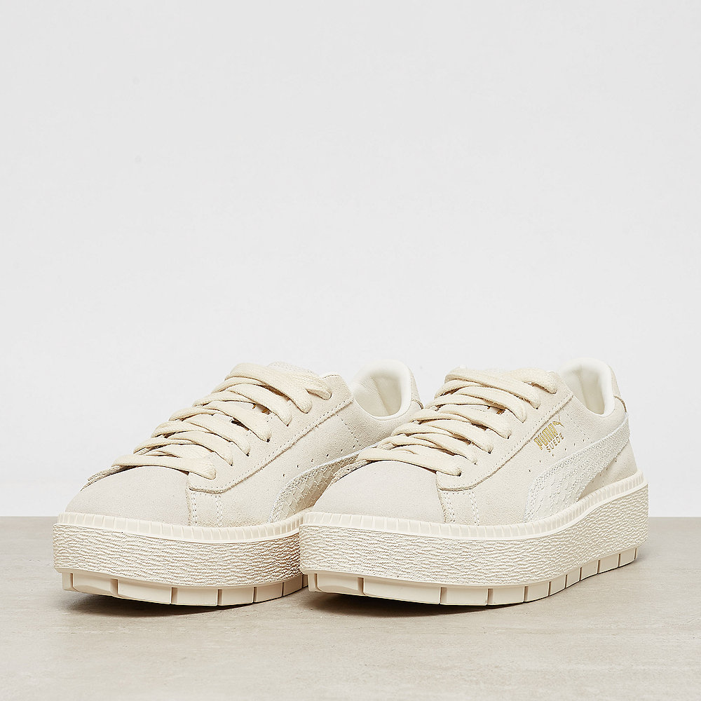 Puma Suede Platform Trace Animal whisper white-metallic gold