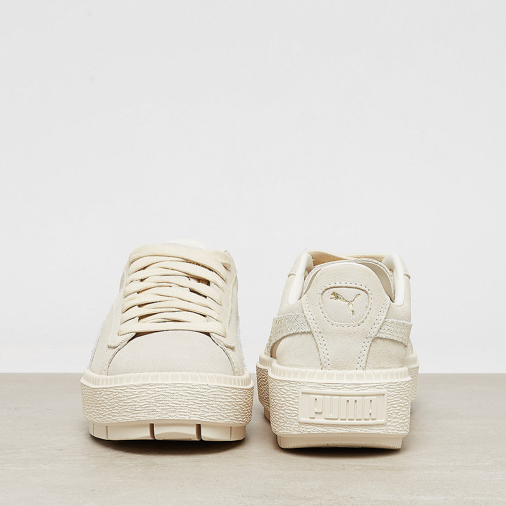 Puma Suede Platform Trace Animal whisper white-metallic gold