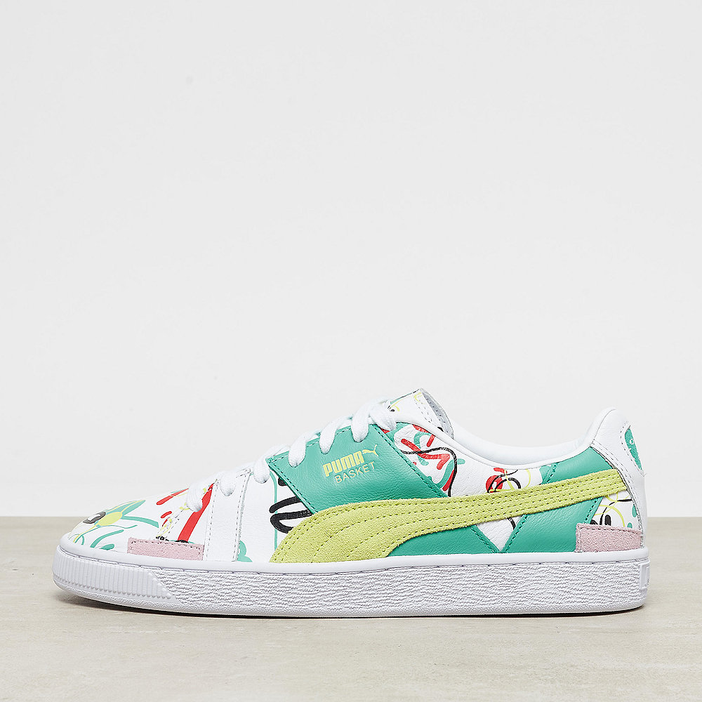 Puma PUMA x Shantell Martin Basket Graphic puma white-sunny lime