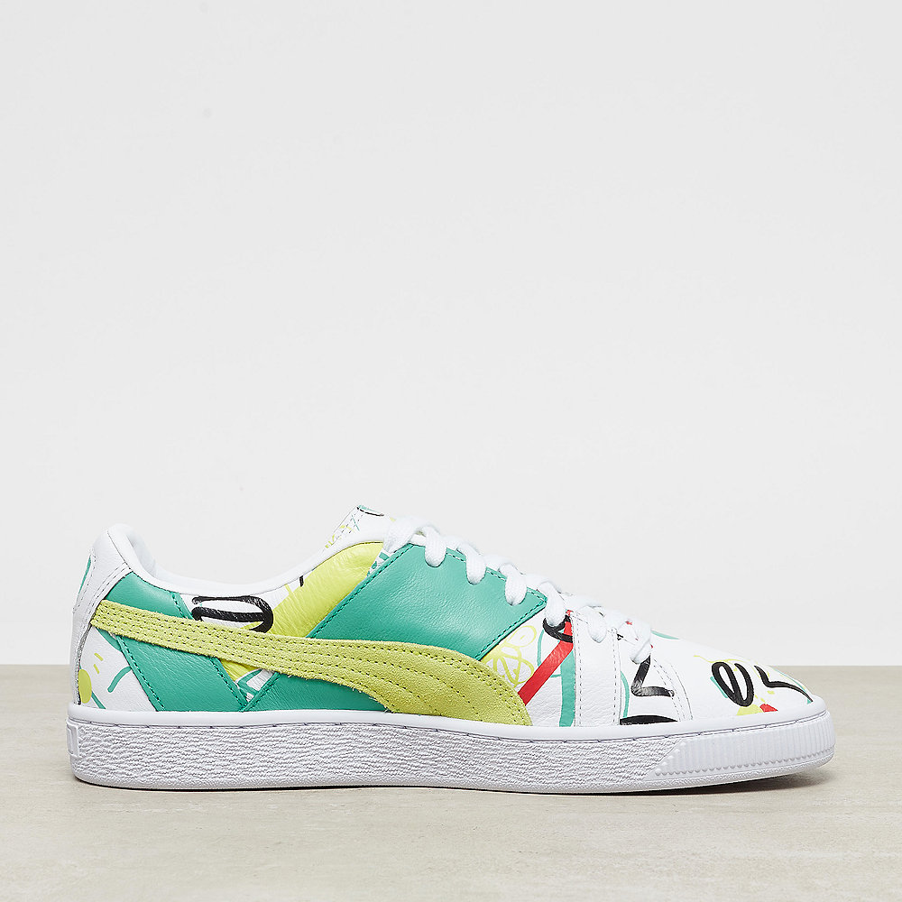 Puma PUMA x Shantell Martin Basket Graphic puma white-sunny lime