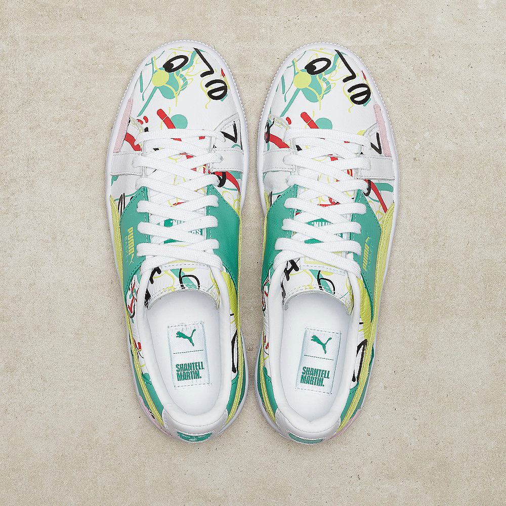 Puma PUMA x Shantell Martin Basket Graphic puma white-sunny lime