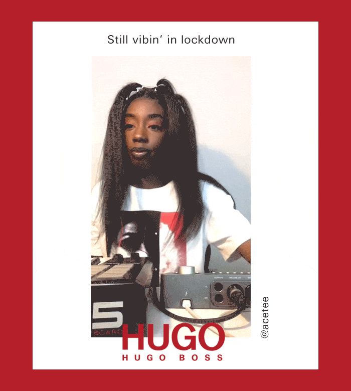 Influencer in HUGO look