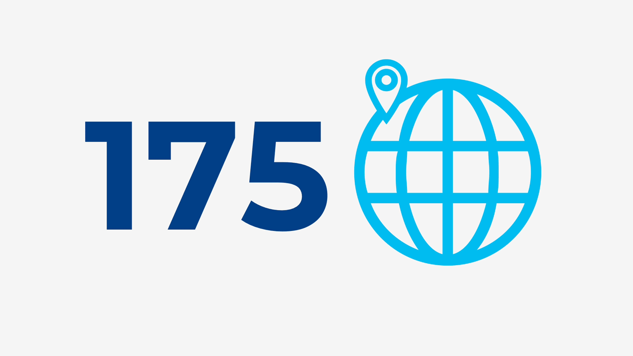 Cifras y globo terráqueo