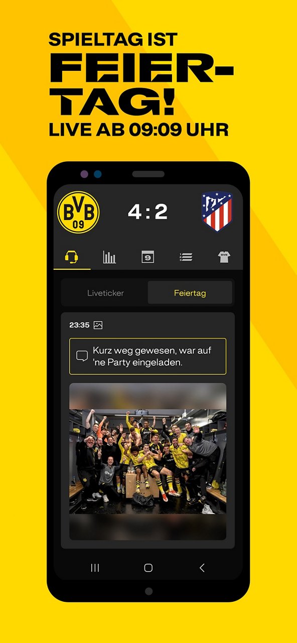 Screenshot Feiertag in der BVB-App