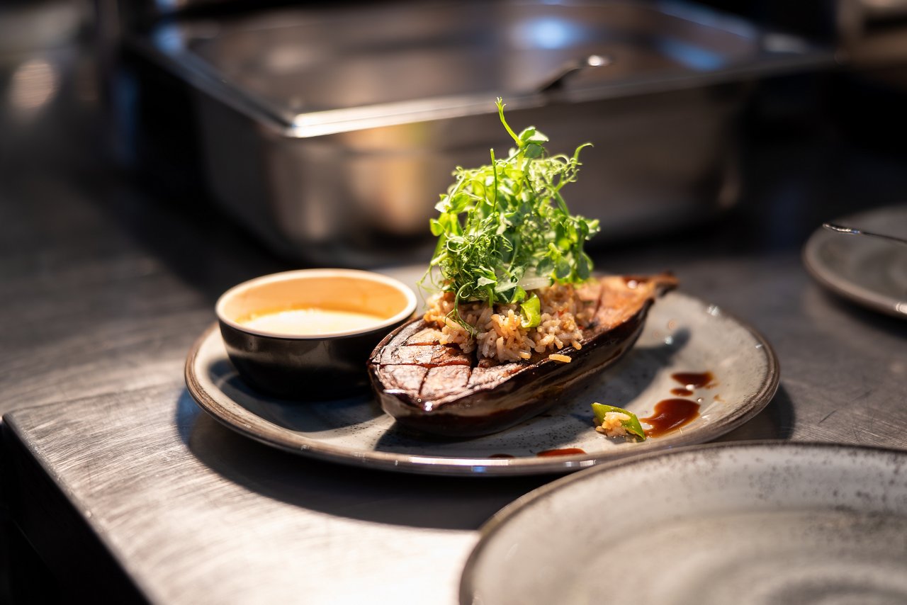 Angerichtetes Essen.