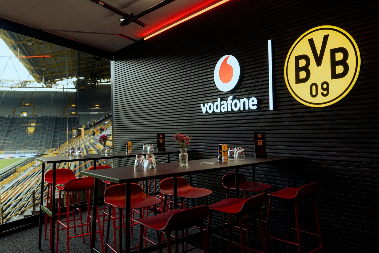 Interior view of the TV studio.