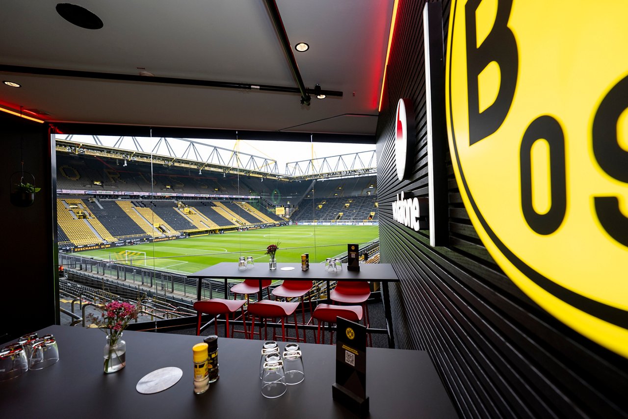 Interior view of the TV studio.