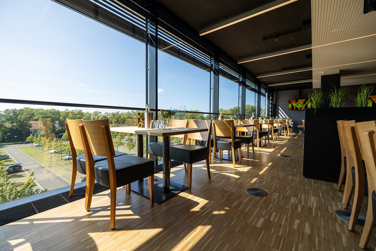 Interior view of the VIP area Stammtisch.