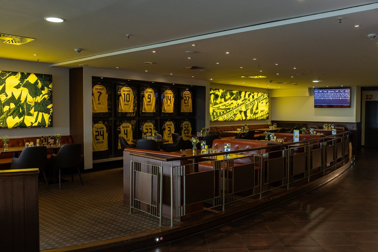 Interior view of the VIP area Friedensplatz.