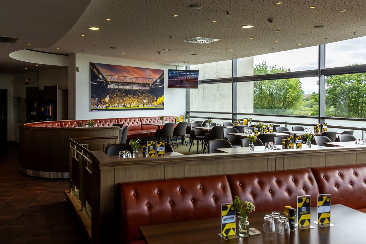 Interior view of the VIP area Friedensplatz.