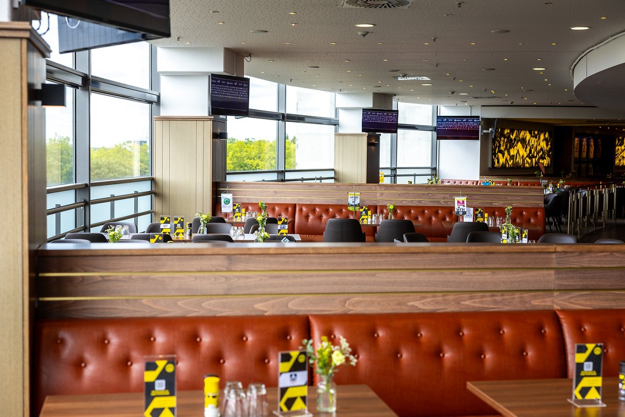 Interior view of the VIP area Friedensplatz.