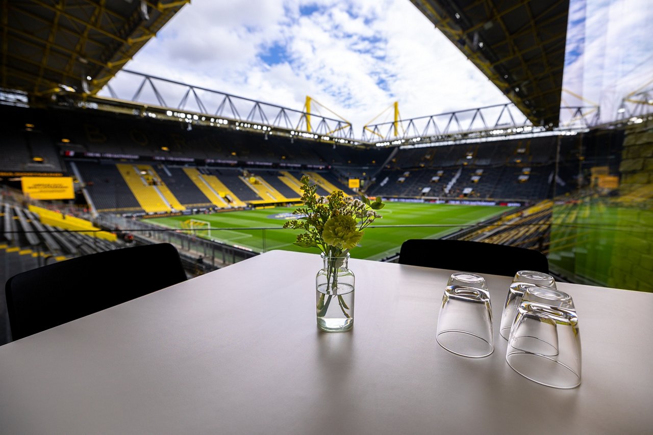 Interior view of the TV studio.