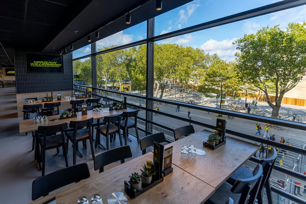 Interior view of the VIP area Borussia Park.