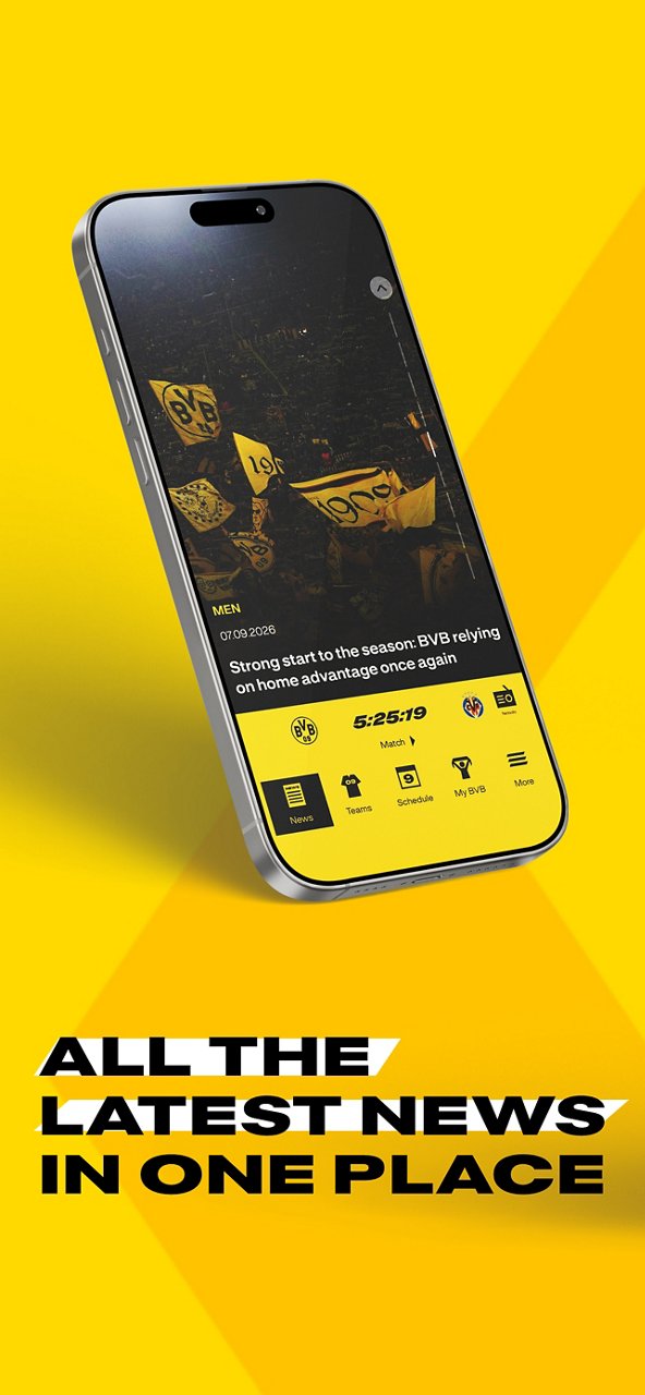 Screenshot News-Darstellung in der BVB-App.
