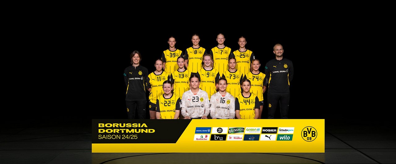 Team foto of the bvb handball B-youth women saison 24/25