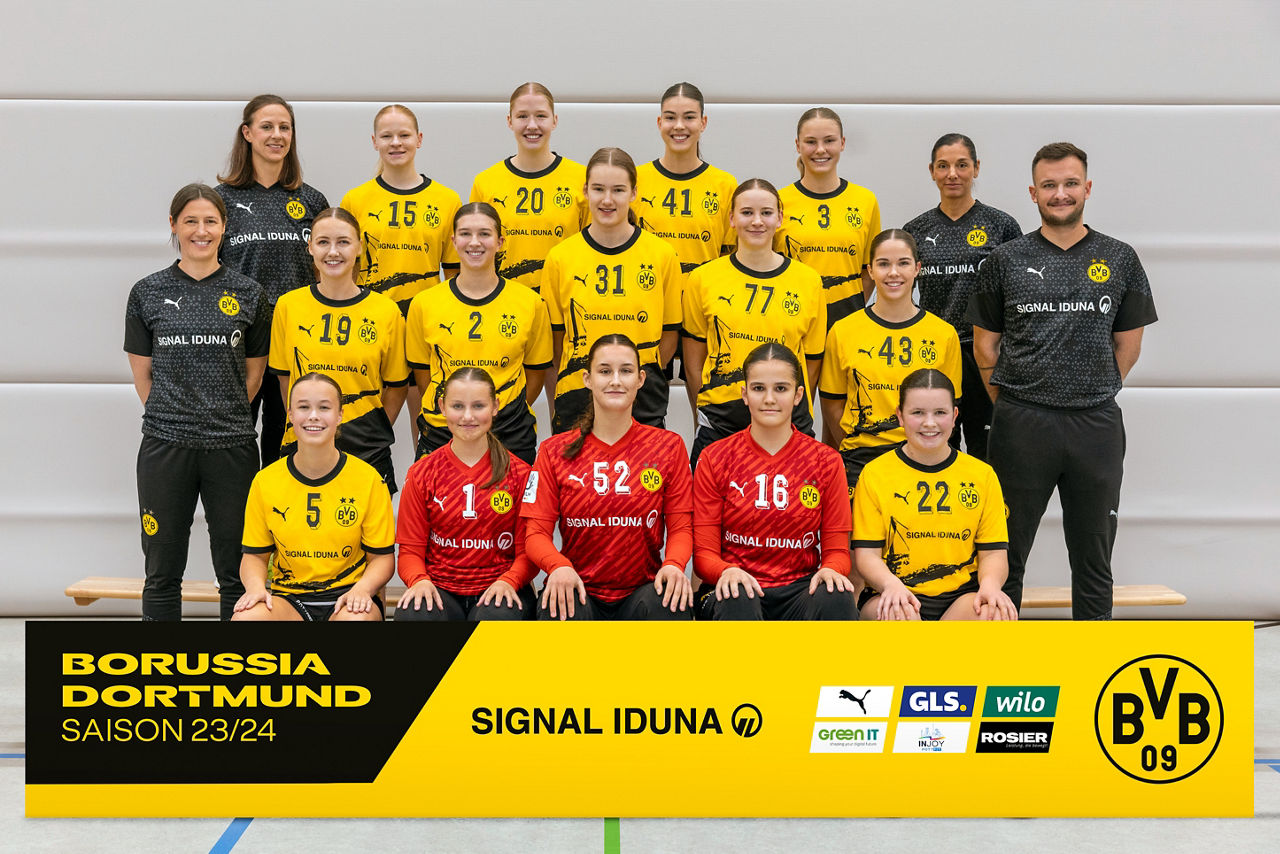 Teamfoto BVB-Handball-Damen B-Jugend