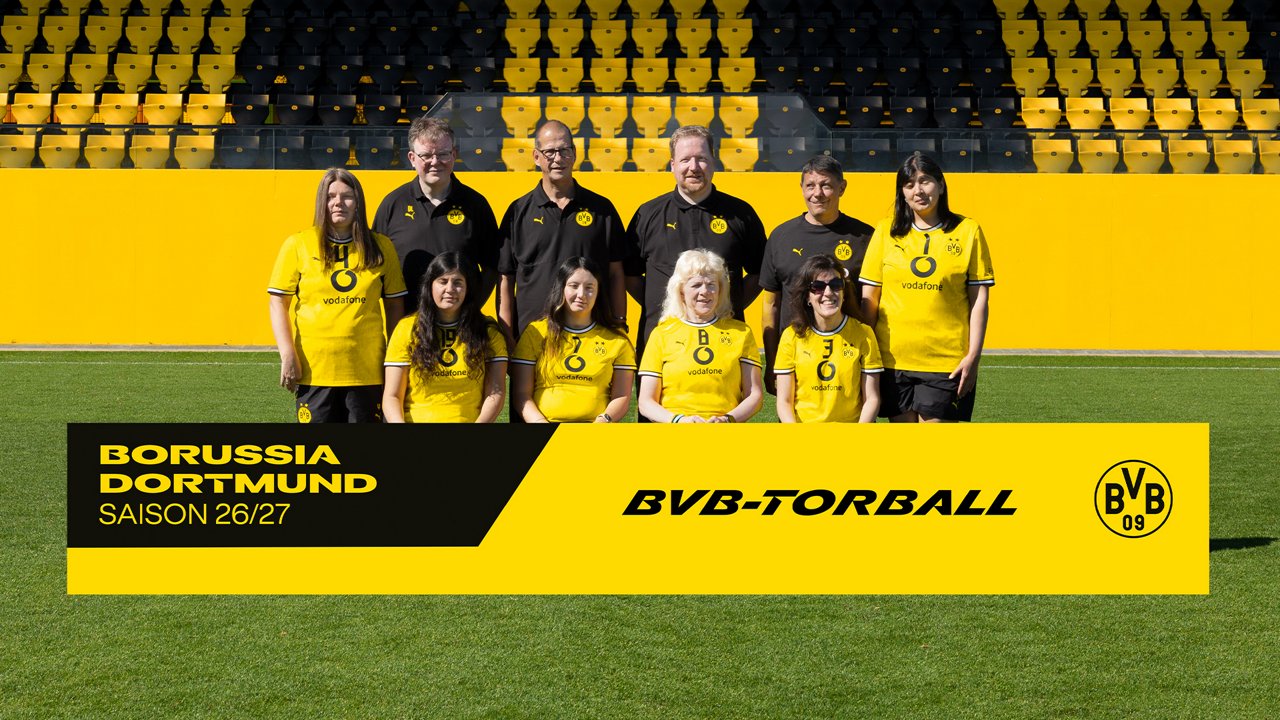Mannschaftsfoto der BVB Torball Frauen.