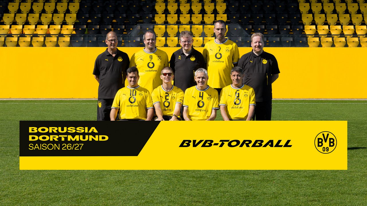 Mannschaftsfoto der BVB-Torball-Herren.