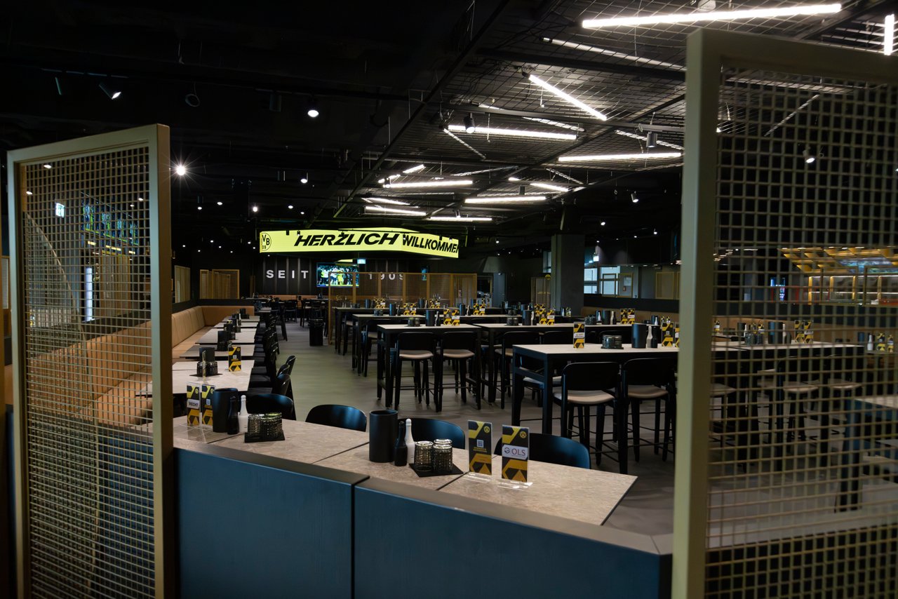 Interior view of the VIP area Hansaplatz.