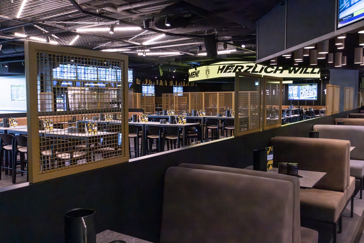 Interior view of the VIP area Hansaplatz.