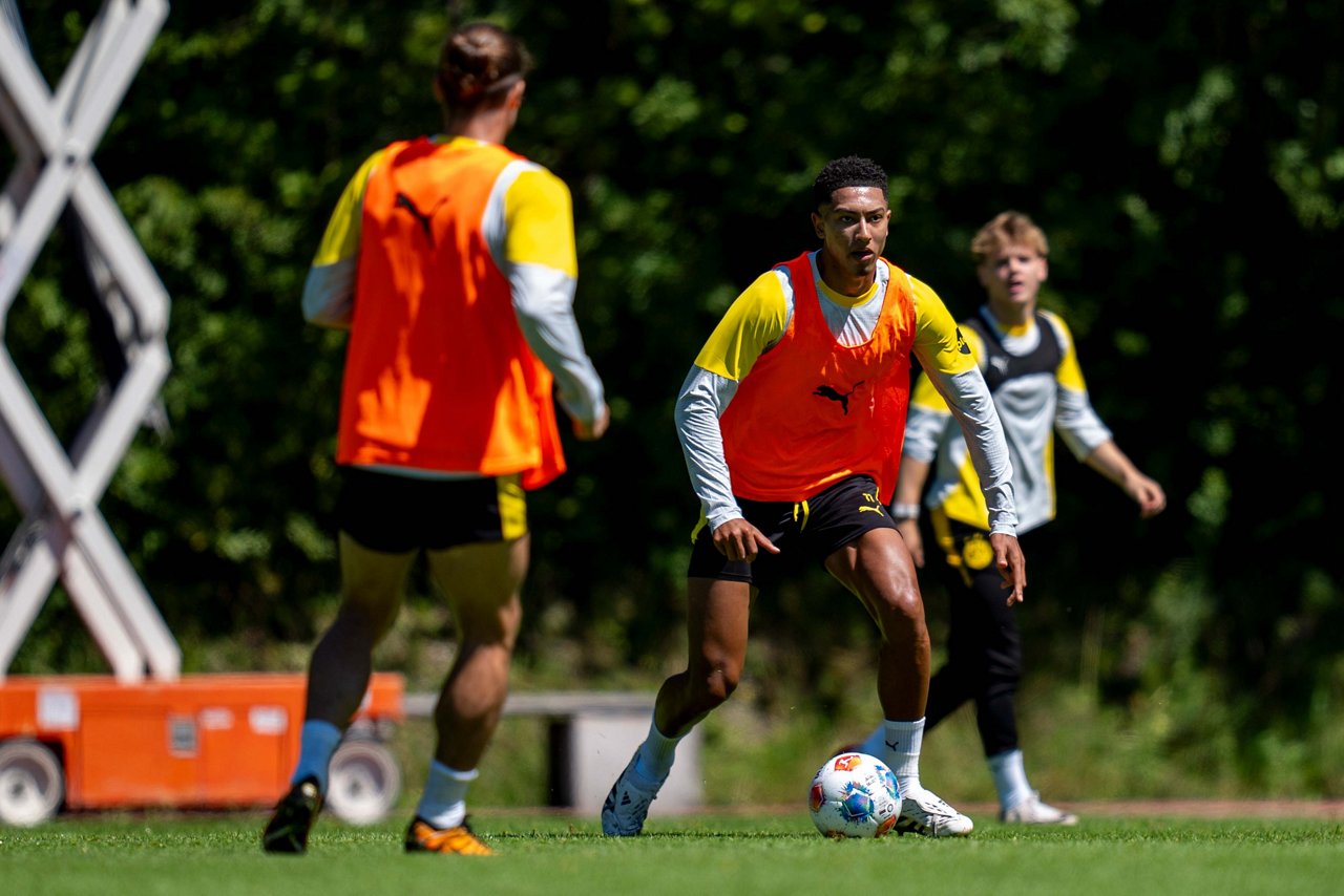 Jobe Bellingham im Trainingslager in Saalfelden.
