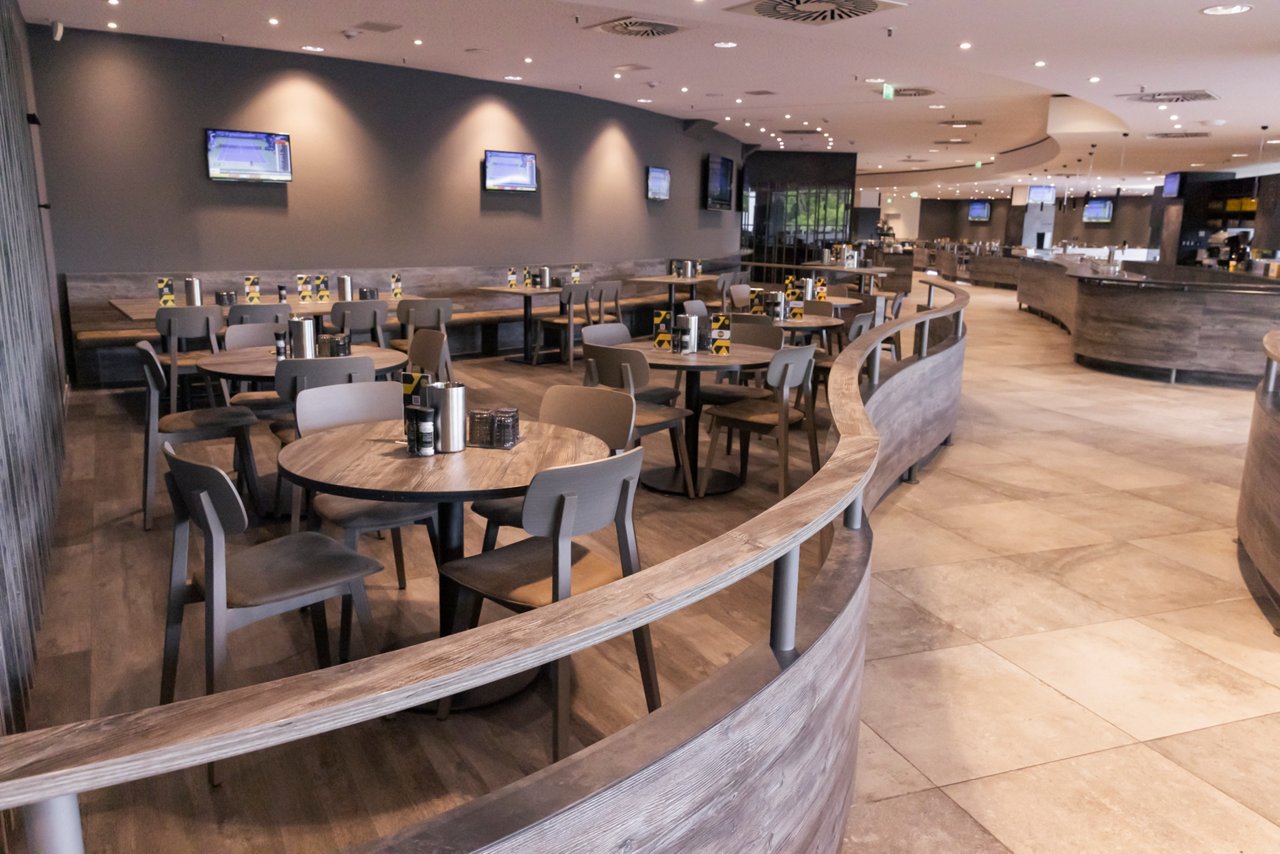 Sitzmöglichkeiten im "Borsingplatz".