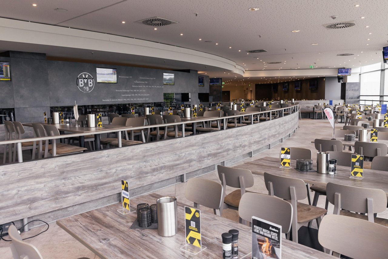 Interior view of the VIP area Borsigplatz.