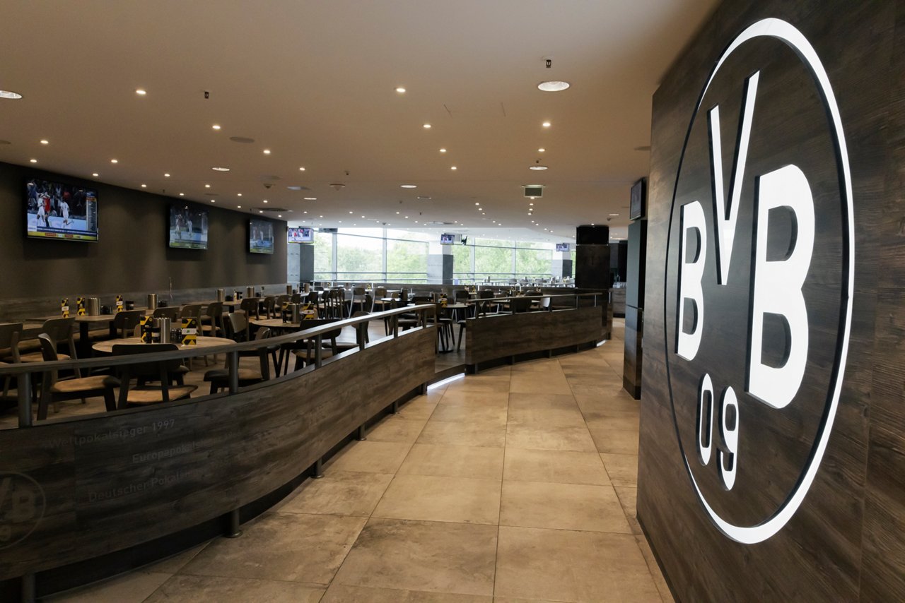 Interior view of the VIP area Borsigplatz.