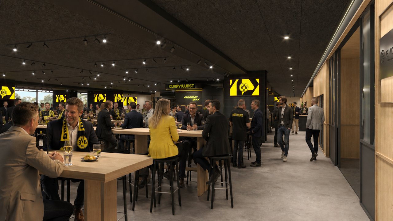 Interior view of the VIP area Borussia Park.