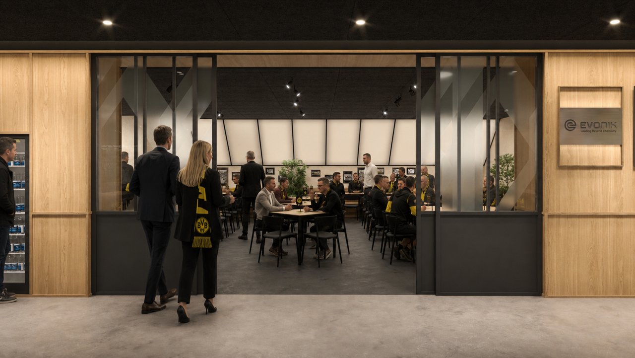 Interior view of the VIP area Borussia Park.