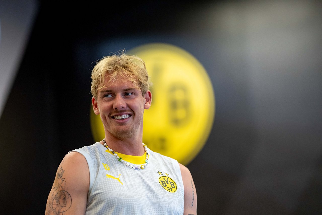 Julian Brandt bei der Leistungsdiagnostik.