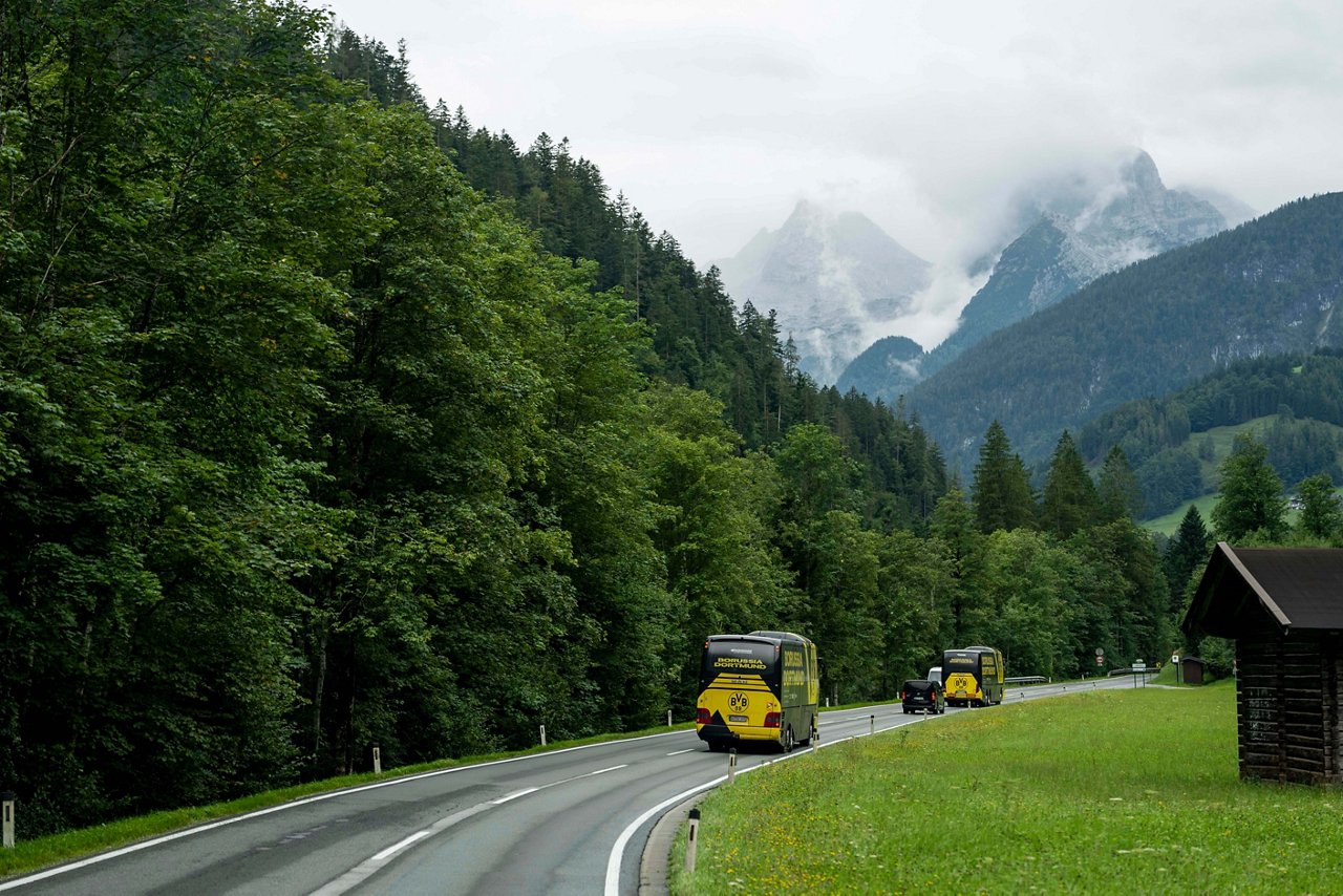 Die BVB-Busse in Österreich.