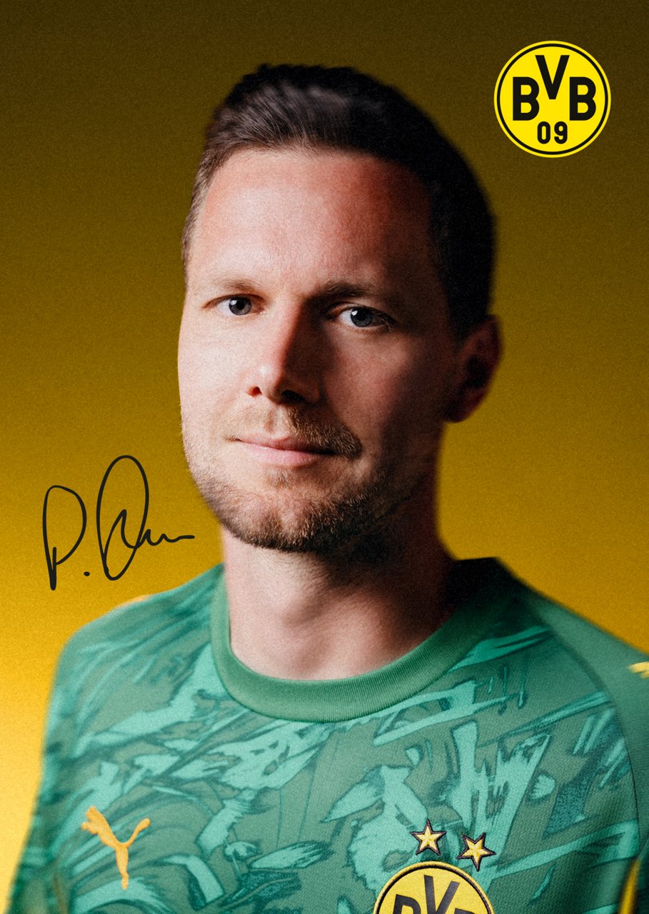 Vorderseite der Autogrammkarte von Patrick Drewes.