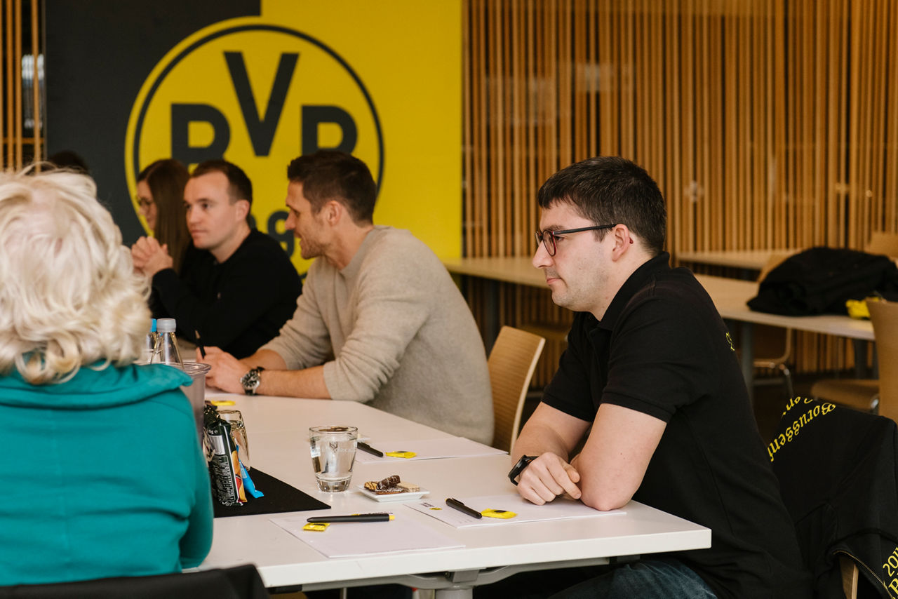 A group meeting of the Borussia Dortmund Fanrat